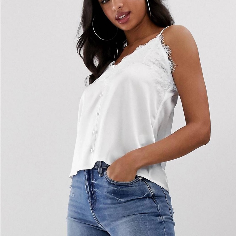 Lace trim cami